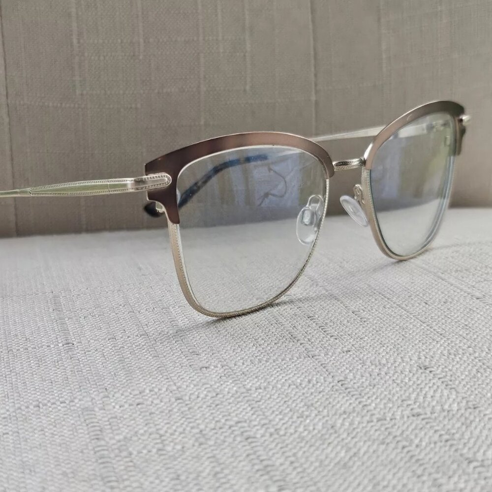 Max Cole Women Glasses Frame 53[]17 135 Eyeglasses Brown/gold Frame